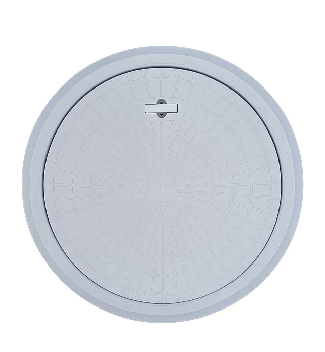 Slika Poklopac za šahtu PVC okrugli Ø600 mm bez rupica otvor Ø495 mm